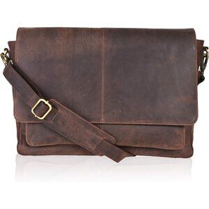 17" Laptop Messenger Bag for Men & Women - Computer Large Briefcase Satchel